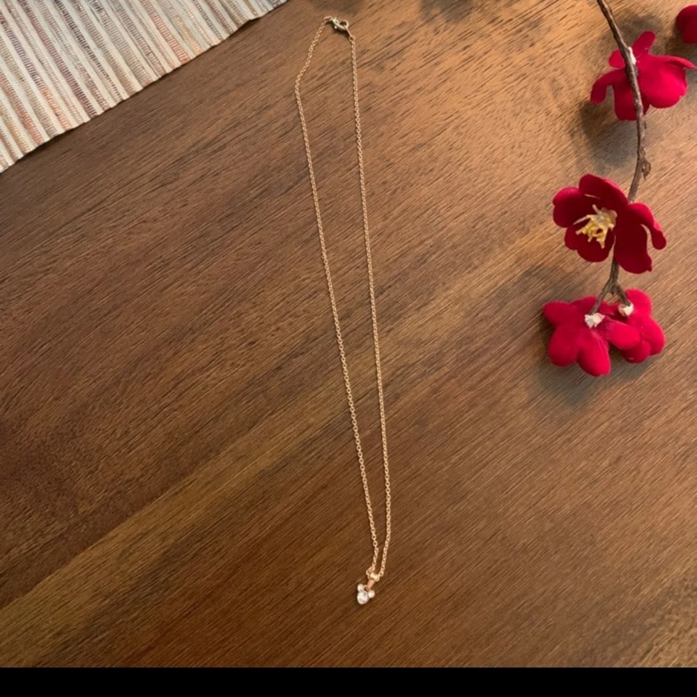 Mickey Mouse gold necklace
